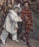 Paul Cezanne Pierrot and Harlequin oil on canvas